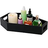 Wooden Serving Tray Coffin Tray Decorative Serving Tray-Black Spooky Gothic Home Decor for Party