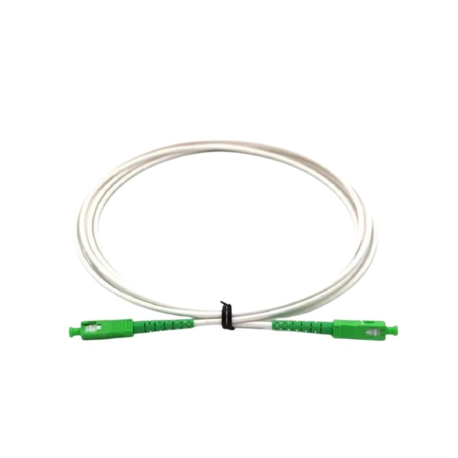 G657A1 Kabel światłowodowy 3,0 mm SC Światłowodowy kabel krosowy Simplex jednomodowy, biały, 50 szt. (2 m)