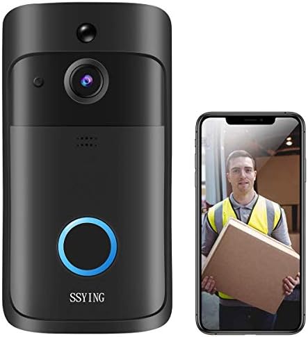 Video Doorbell Camera HD WiFi Doorbell Wireless Operated Motion Detector Audio & Speaker Night Vision for iOS&Android