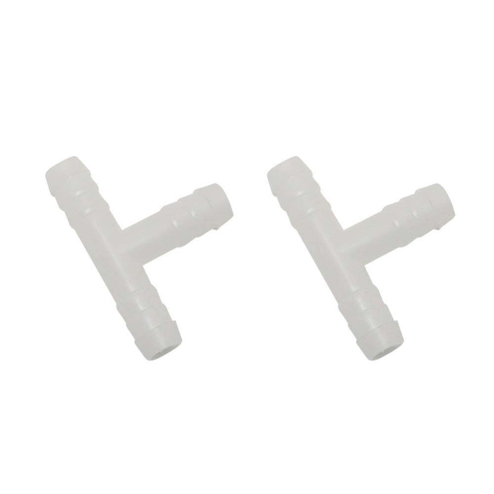 Herramientas de reparación de tuberías El agua de tipo T conectores rápidos con 10mm Barb Agricultura Manguera de jardín de riego automático divisor 200 PC
