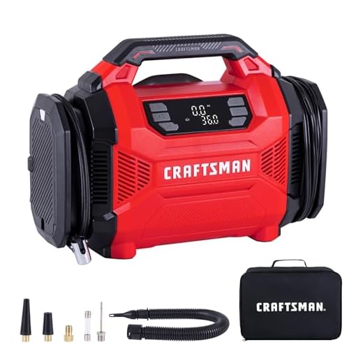 CRAFTSMAN Dual Power Tire Inflator with Digital Gauge & Auto Shut-Off