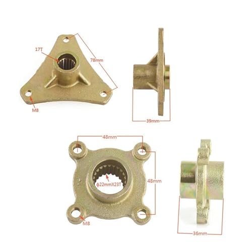 Eje de transmisión para motocicletas y kit trasero de ATV 110cc quad 5