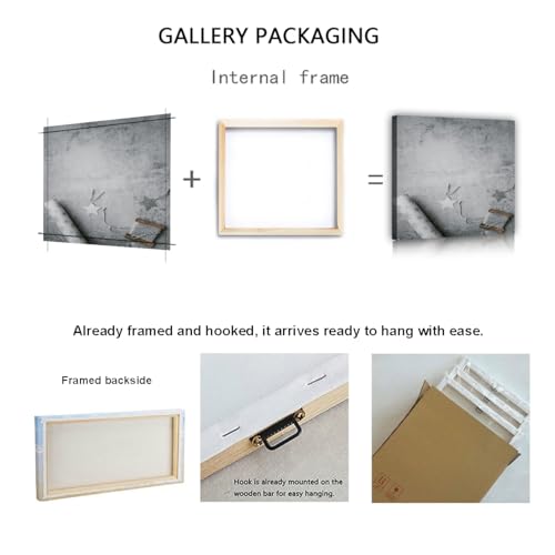 Œuvre d’art image TOANGWALL tableau gris abstrait pour mur vide 50x50 - 6