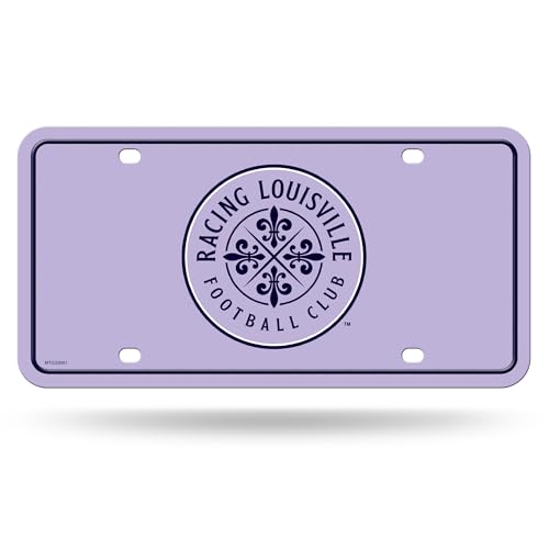 Rico Industries NWSL Racing Louisville FC Metal Auto Tag 6\" x 12\" - Great for Truck/Car/SUV