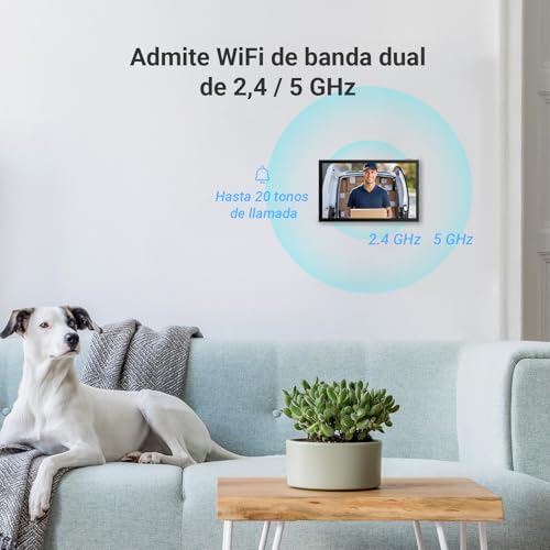 EZVIZ Videoportero WiFi Sistema de Intercomunicación 1080P, 7'' Monitor Táctil a Color,Timbre Video Mirilla 2 Hilos,Desbloqueo en Remoto,Audio Bidireccional,Doble Banda (2,4/5GHz), Diseño Delgado, CP5 - imagen 7