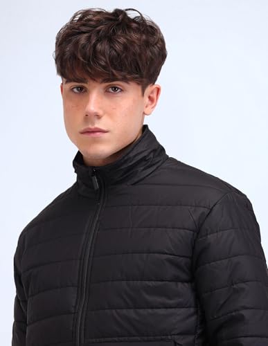 Image of Flying Machine Regular Fit Solid Padded Jacket