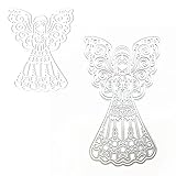 HIENAJ Winged Angel Metal Cutting Dies,Beautiful Girl Die Cuts,DIY Scrapbooking Artist Cutting Dies Stencil Template Molds for DIY Card Making Embossing Photo Decorative