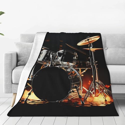 Couverture en micro polaire légère et durable pour lit et camping