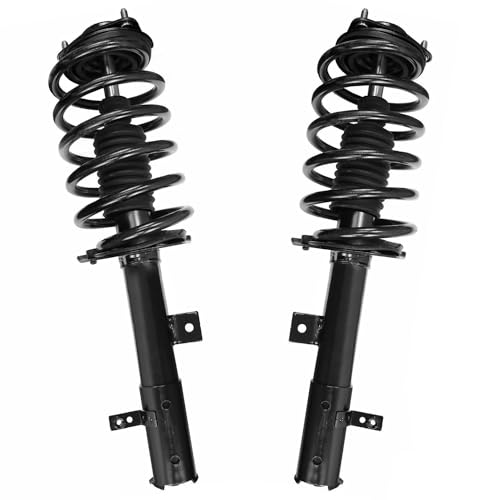 Image of Detroit Axle - 4WD Front Struts for 11-17 Jeep Patriot 2011 2012 2013 2014 2015 2016 2017, Complete Struts with Coil Spring Shocks Assembly Replacement