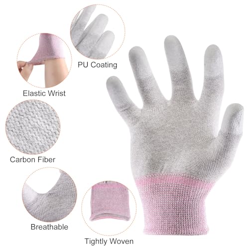 Guantes ESD para evitar descargas estáticas en reparación electrónica 4