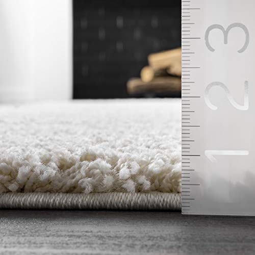 Nuloom Carolyn Cozy Soft & Plush Shag Accent Rug, 2 Ft X 3 Ft, Cream #TOP1