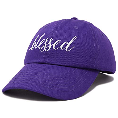 Dalix Blessed Women's Baseball Cap Soft Cotton Dad Hat In Purple #TOP3
