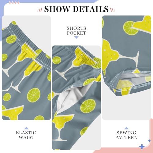 ZZKKO Cocktails Limes Boys Pants for Kids Jogger Pants with Pockets S-XL4