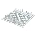 NLLeZ Set di Scacchi di Vetro Pezzi Eleganti E Tavola di Vetro Scacchi da Gioco Glassato E Chiare SCARDMEN (Colore : 20x20cm)
