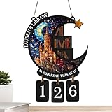 Segnale Conteggio Libri Letti Questo Anno - Decorazione Per Libreria - Segnalatore Tracker Per Letture - per Biblioteca Libreria Club Lettori Bibliotecari Donne Ufficio Domestico Soggiorno Studio