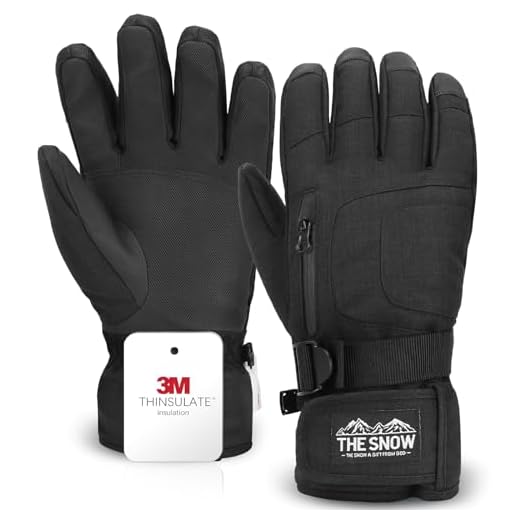 NAVRUF Guanti da Sci, Guanti da Snowboard Impermeabili Touchscreen 3M Thinsulate, Guanti Caldi da Ciclismo Invernali per Uomo Donna, Guanti Antiscivolo per Sci, Snowboard, Ciclismo, Arrampicata