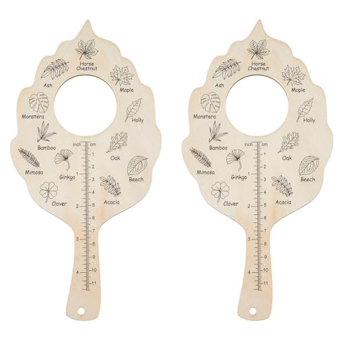 SUPERFINDINGS 2PCS Leaf Wooden Plywood Leaves ID Search Board Educational Learning Gift Learning Leaves Custom Leaves Exploration Board Insect Iecognition Tools for Fields Forest Insect Lovers Gifts