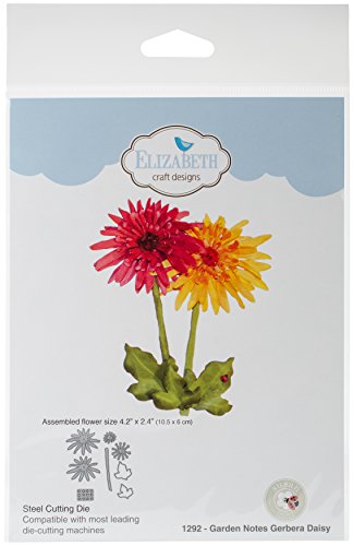 Elizabeth Craft Designs 1292 Metal Die Garden Notes Gerbera Daisy, 4.2