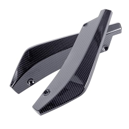 Gonna Laterale Per Auto Universale Per Auto Anteriore Spoiler Diffusore Splitter Protezione Antigraffio Alette Estensione Gonna Laterale Minigonna Laterale Auto(Carbon Fiber)
