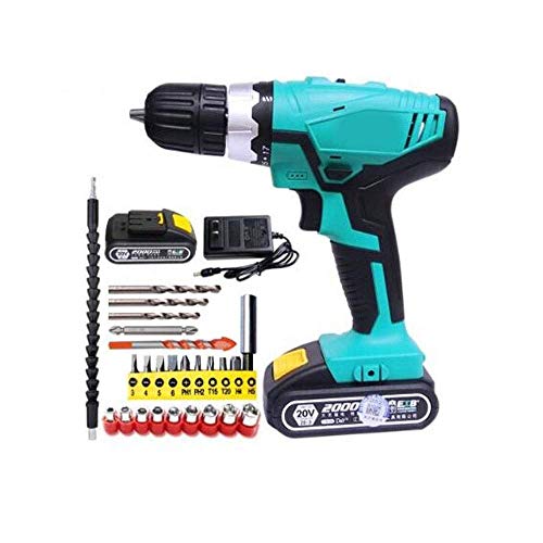 WEI-LUONG Tools Akku-Bohrschrauber, Haushalt Cordless Multifunktions Drill, 20V Lithium Akku-Bohrmaschine, Akkuschrauber…