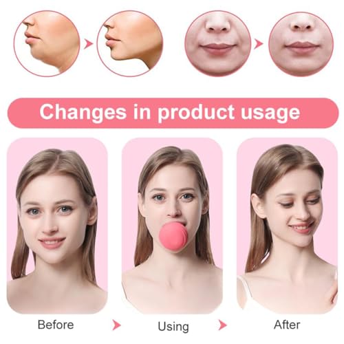 SexxLady Silikon Schlanker,Silikon-Gesichtslifting Lippenübungsgerät, Silikon Facelifting Lippentrainer Mundmuskelstraffer straffendes Werkzeug für Facelift Lächeln Trainer