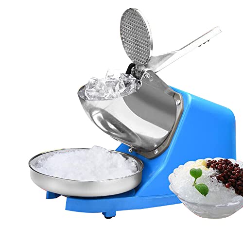 vinnyooc Machine à Glace pilée 220V 300W Broyeur à Glace électrique Portable Ice Maker avec Grand Bac à Glace Pieds Antidérapants Capacité de Glace Pilée 65kg/H