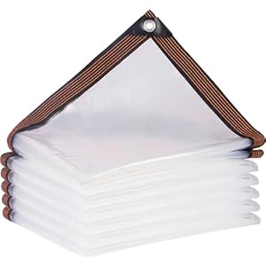 Voganll 3x4m Transparente Plane mit Ösen