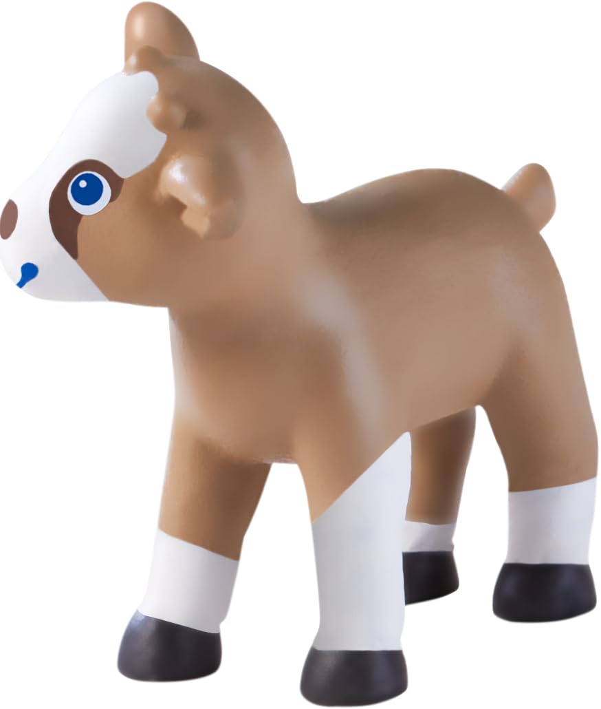 HABA Little Friends 1305635001 - Figura de Cabra para niños a Partir de 3 años, Animales de Granja para Juegos de rol creativos, de plástico Resistente