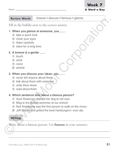 A Word a Day, Grade 1 Teacher Edition - Image 5