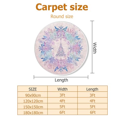 Tapis de sol bleu à fleurs pour réchauffer votre salon cet hiver moderne