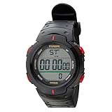 CREPHA(クレファー) 腕時計 デジタル T-SPORTS 多機能 生活防水 5気圧 ストップウォッチ 大画面 ウレタンベルト レッド メンズ スポーツ TS-D153-RD