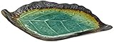 Happy Sales HSDS-TQOELF Kosui Green Leaf Plate, 8