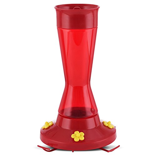 Perky-Pet 410P Pinch Waist Plastic Hummingbird Feeder, 16-Ounce , Red