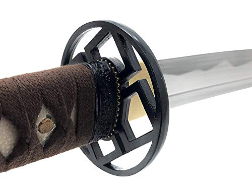 Handmade Sword - Samurai Katana Sword, Practical, Hand Forged, 1045 Carbon Steel, Heat Tempered/Clay Tempered, Full Tang, Sharp, Scabbard (Katana842)