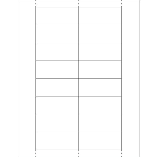 Tape Logic TLLH251 Plastic Label Holder Insert Cards, 1 1/4