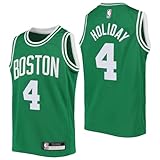 Outerstuff Jrue Holiday Boston Celtics #4 Youth Size Icon Player Name & Number Swingman Jersey (Green, Youth Medium-10/12)