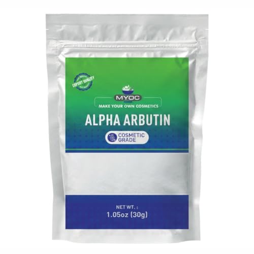 MYOC Alpha Arbutin Powder (30 g / 1.06 oz) - Cosmetic Grade for DIY Serums Creams and Skin Care Formulations