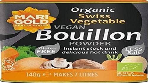 Marigold Org Veg Bouillon Powder R Salt 140g