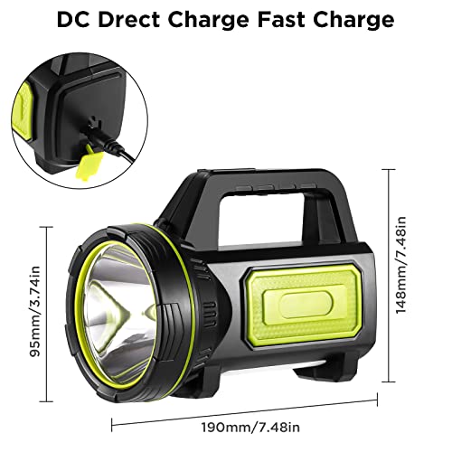 Lampe de poche LED rechargeable étanche pour sécurité nuit - 7