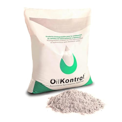 OILKONTROL FIBRA BIODEGRADABLE-ABSORBENTE HIDROCARBUROS 2KG: Control de derrames, absorción superior a la Sepiolita, Absorbente de aceite, hidrocarburos, disolventes, interior y exterior, ignífugo