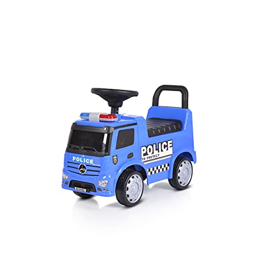 Moni, Kinder Rutschauto Antos Mercedes-Benz, Melodien, Sirenenlichter, Sound, Farbe:blau – Bild 5