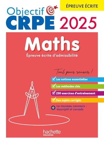 Objectif CRPE 2025 - Maths - épreuve écrite d'admissibilité