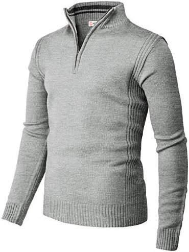 H2H Mens Casual Slim Fit Pullover 