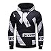 Produktbild Legogo Herren Floral Bedruckte Kapuzen Freizeit und Mode Hoodies(M,Blumen)