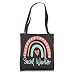 Social Worker Masters Degree MSW Graduation 2021 Work Boho Tote Bag