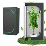 Aufun Grow Tente de Culture 80x80x160cm Armoire de Culture pour Plantes Tente de Culture Serre Box Jardin Armoire de Culture Tente de Culture Intérieur Tente de Culture pour Fleurs Petites Tomates