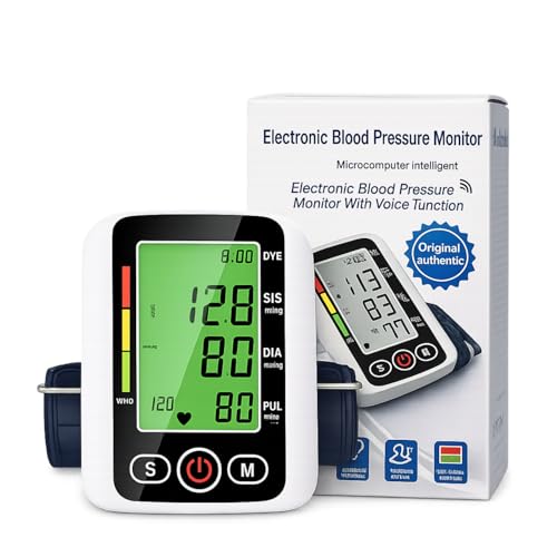 Image of BP Machine Digital Automatic for Home Use | Blood Pressure Monitor with Voice, Large Display, Accurate Upper Arm Cuff for Adults & Elderly (BP-04)