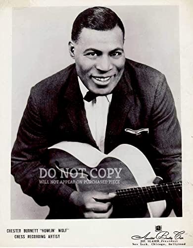 Poster d'art Howlin' Wolf 1954 - Portrait rare de musique légendaire American Blues