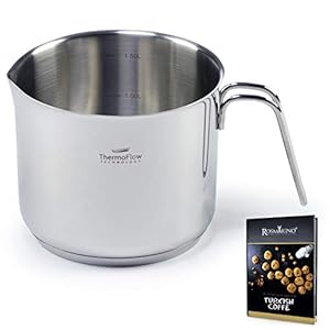 ROSMARINO Edelstahl-Induktions-Milchpfanne 1500 ml