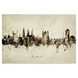 artboxONE Poster 30x20 cm Städte Maastricht Skyline Sepia 